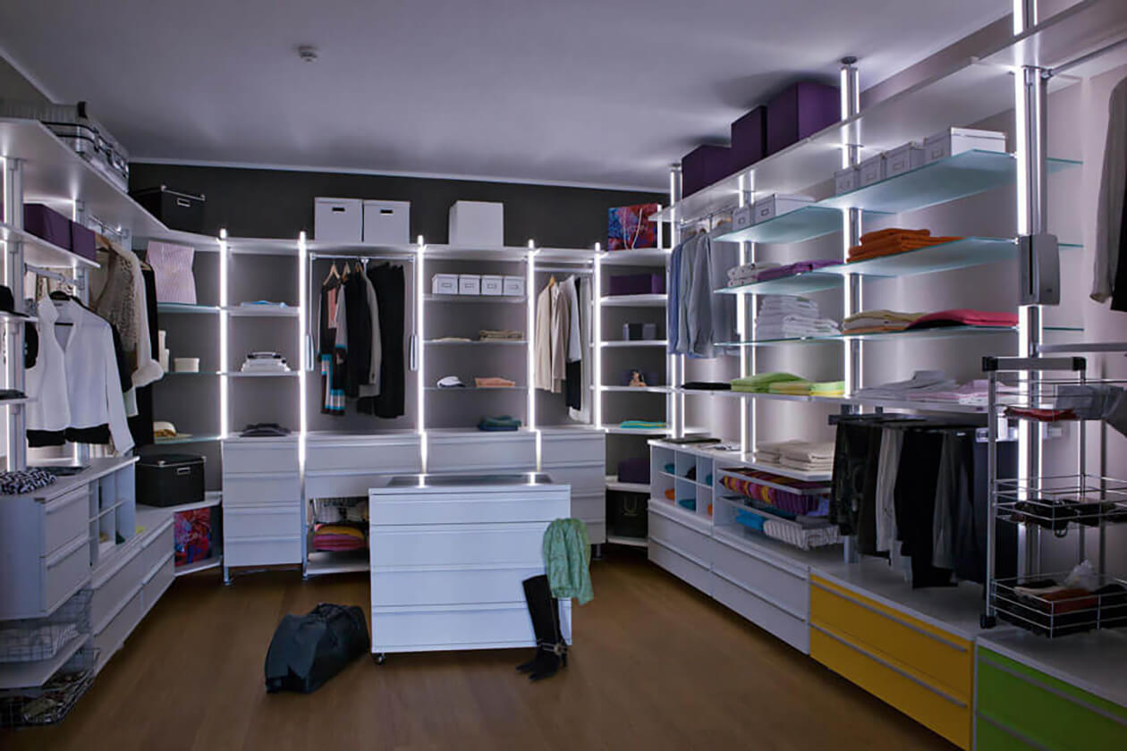 LED links hinten an