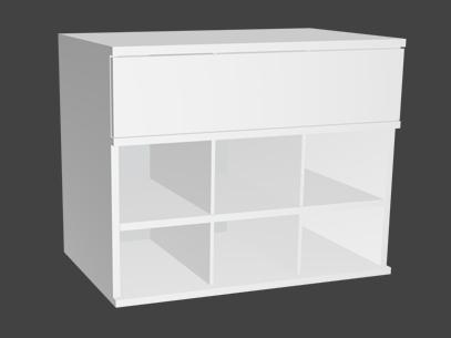 Montageanleitung SOFT Schrank mit 1 Schublade und 6 offenen Fächern Höhe 63,9cm, Tiefe 52cm Montageanleitung SOFT Schrank mit 1 Schublade und 6 offenen Fächern Höhe 63,9cm, Tiefe 52cm von FRANK Schranksysteme