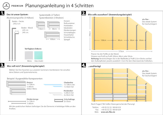 Planungsanleitung PREMIUM FRANK Schranksysteme Planungsanleitung PREMIUM FRANK Schranksysteme